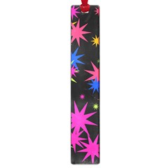 Colorful Stars Pattern Large Book Mark by LalyLauraFLM