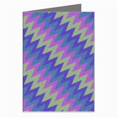 Diagonal chevron pattern Greeting Card