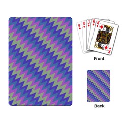 Diagonal chevron pattern Playing Cards Single Design