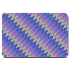 Diagonal chevron pattern Large Doormat