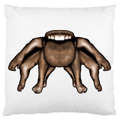 Fantasty Dark Alien Monster Large Flano Cushion Case (two Sides) by dflcprints