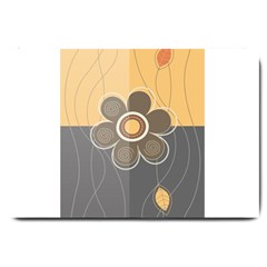 Floral Design Large Door Mat