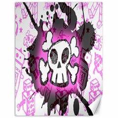 Cartoon Skull  Canvas 18  X 24  (unframed) by ArtistRoseanneJones