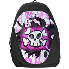 Cartoon Skull  Backpack Bag by ArtistRoseanneJones