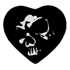 Gothic Skull Heart Ornament by ArtistRoseanneJones