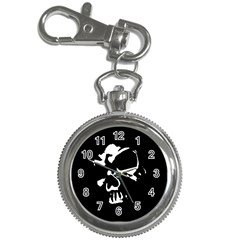 Gothic Skull Key Chain Watch by ArtistRoseanneJones