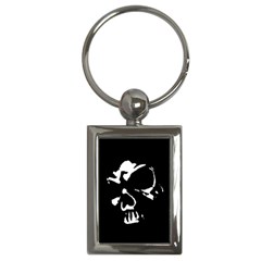 Gothic Skull Key Chain (rectangle) by ArtistRoseanneJones