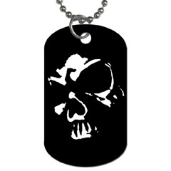 Gothic Skull Dog Tag (one Sided) by ArtistRoseanneJones