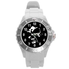 Gothic Skull Plastic Sport Watch (large) by ArtistRoseanneJones