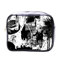 Grunge Skull Mini Travel Toiletry Bag (one Side) by ArtistRoseanneJones