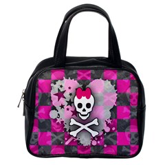 Princess Skull Heart Classic Handbag (one Side) by ArtistRoseanneJones