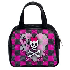 Princess Skull Heart Classic Handbag (two Sides) by ArtistRoseanneJones