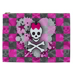 Princess Skull Heart Cosmetic Bag (xxl)
