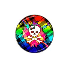 Rainbow Plaid Skull Golf Ball Marker 10 Pack (for Hat Clip) by ArtistRoseanneJones