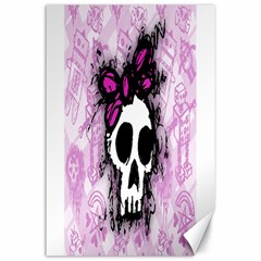 Sketched Skull Princess Canvas 24  X 36  (unframed) by ArtistRoseanneJones