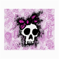 Sketched Skull Princess Glasses Cloth (small, Two Sided)