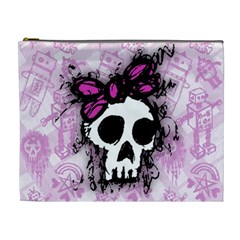 Sketched Skull Princess Cosmetic Bag (xl)