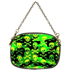 Skull Camouflage Chain Purse (two Sided)  by ArtistRoseanneJones