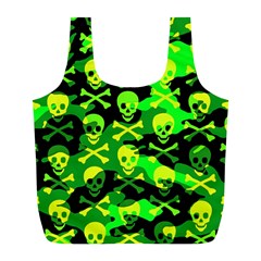 Skull Camouflage Reusable Bag (l) by ArtistRoseanneJones