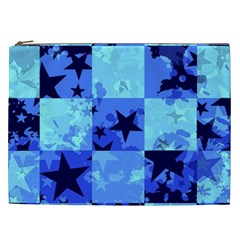 Blue Star Checkers Cosmetic Bag (xxl)