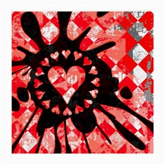 Love Heart Splatter Glasses Cloth (medium, Two Sided)