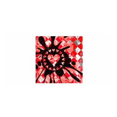 Love Heart Splatter Satin Wrap by ArtistRoseanneJones
