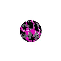 Pink Scene Kid 1  Mini Button Magnet