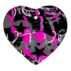 Pink Scene Kid Heart Ornament by ArtistRoseanneJones