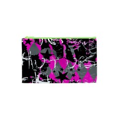 Pink Scene Kid Cosmetic Bag (xs) by ArtistRoseanneJones