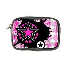 Pink Star Splatter Coin Purse by ArtistRoseanneJones