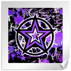 Purple Star Canvas 20  X 20  (unframed) by ArtistRoseanneJones