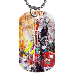 Abstract Graffiti Dog Tag (one Sided) by ArtistRoseanneJones