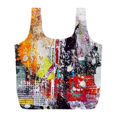 Abstract Graffiti Reusable Bag (l) by ArtistRoseanneJones