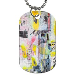 Graffiti Graphic Dog Tag (one Sided) by ArtistRoseanneJones