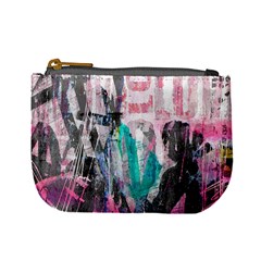 Graffiti Grunge Love Coin Change Purse by ArtistRoseanneJones