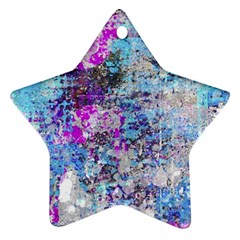 Graffiti Splatter Star Ornament by ArtistRoseanneJones