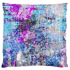 Graffiti Splatter Large Cushion Case (single Sided)  by ArtistRoseanneJones