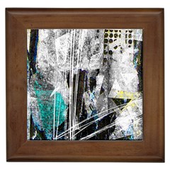 Urban Funk Framed Ceramic Tile by ArtistRoseanneJones