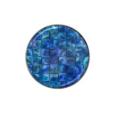Blue Squares Tiles Golf Ball Marker 10 Pack (for Hat Clip) by KirstenStar