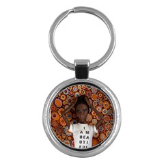 I Am Beautiful - Nzinga Key Chain (round) by tiffanygholar