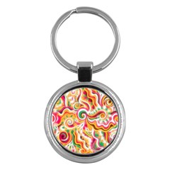 Sunshine Swirls Key Chain (round) by KirstenStar