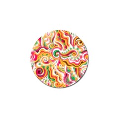 Sunshine Swirls Golf Ball Marker by KirstenStar