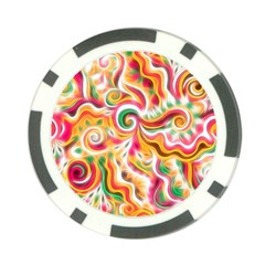Sunshine Swirls Poker Chip (10 Pack) by KirstenStar