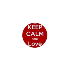 Keep Calm And Love Music 5739 1  Mini Button by SuperFunHappyTime