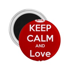Keep Calm And Love Music 5739 2 25  Button Magnet by SuperFunHappyTime