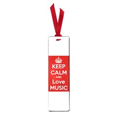 Keep Calm And Love Music 5739 Small Bookmark