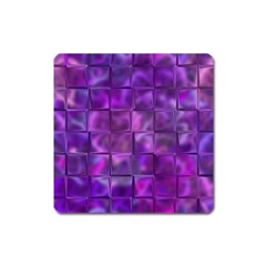 Purple Squares Magnet (Square)