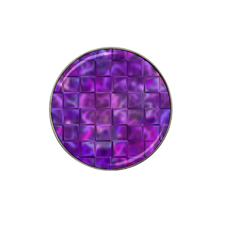 Purple Squares Golf Ball Marker (for Hat Clip)