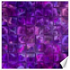 Purple Squares Canvas 20  x 20  (Unframed)