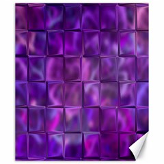 Purple Squares Canvas 20  x 24  (Unframed)